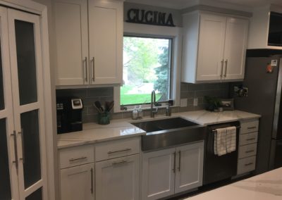 Maple Cabinets Painted White